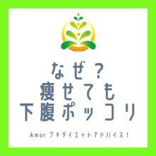 痩せても下腹ポッコリの理由！