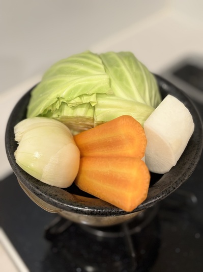 蒸し野菜(蒸籠蒸し)でダイエット。食べ過ぎで瘦せない。