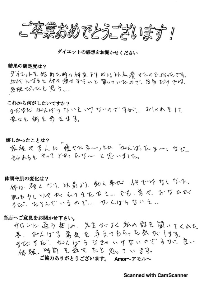 50代の私でも、10㎏以上痩せられた！